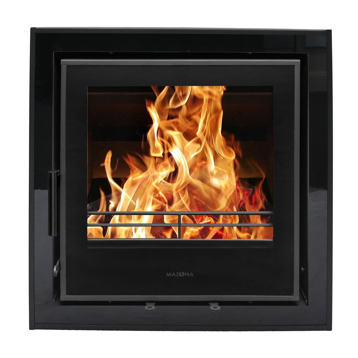 Mazona Clovelly 550 6kW 4 Sided Glass Trim Stove, Multifuel, Woodburning, Cassette, Inset, Eco Design Approved, Defra Approved