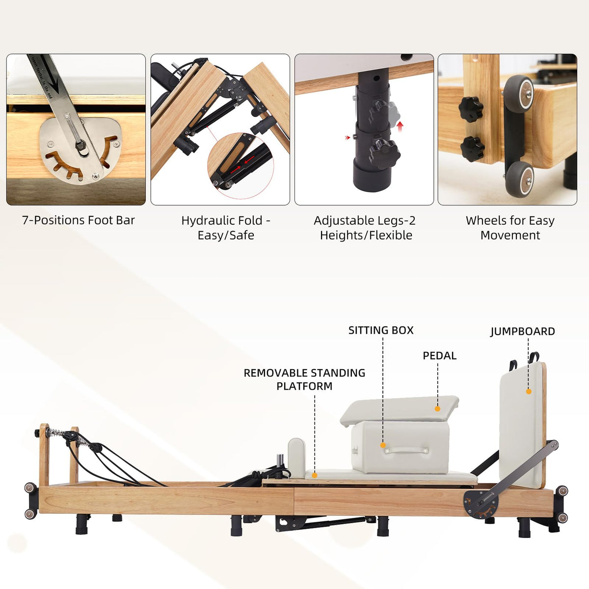 Balance Foldable Pilates Reformer