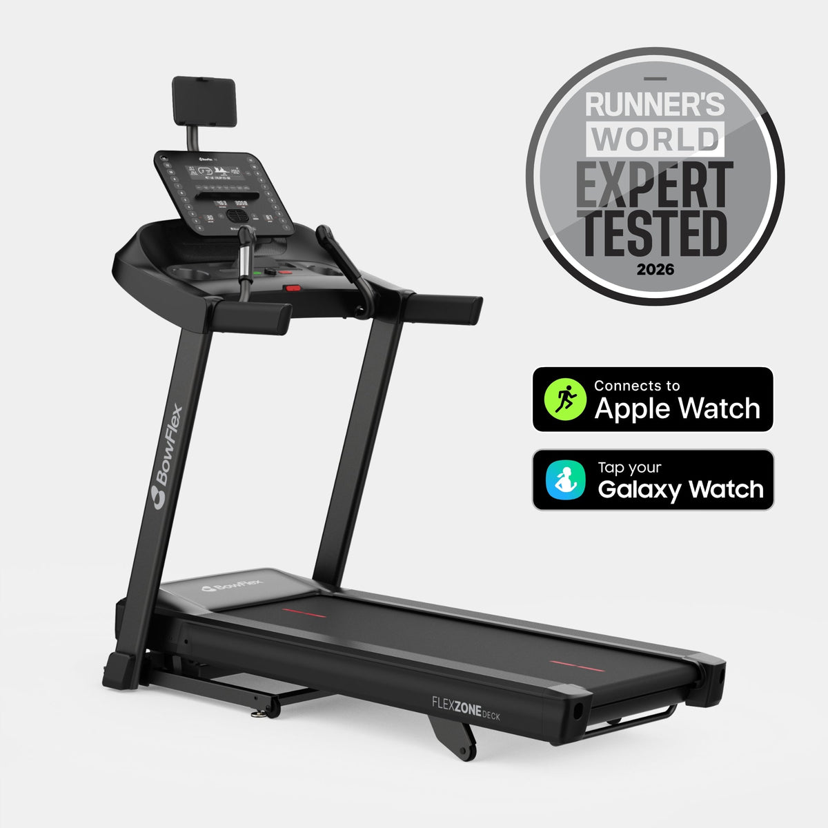 BowFlex T6 Folding Treadmill – Smart Connected Running Machine with 20 km/h Speed, 15% Incline, Bluetooth & Fitness App Compatibility