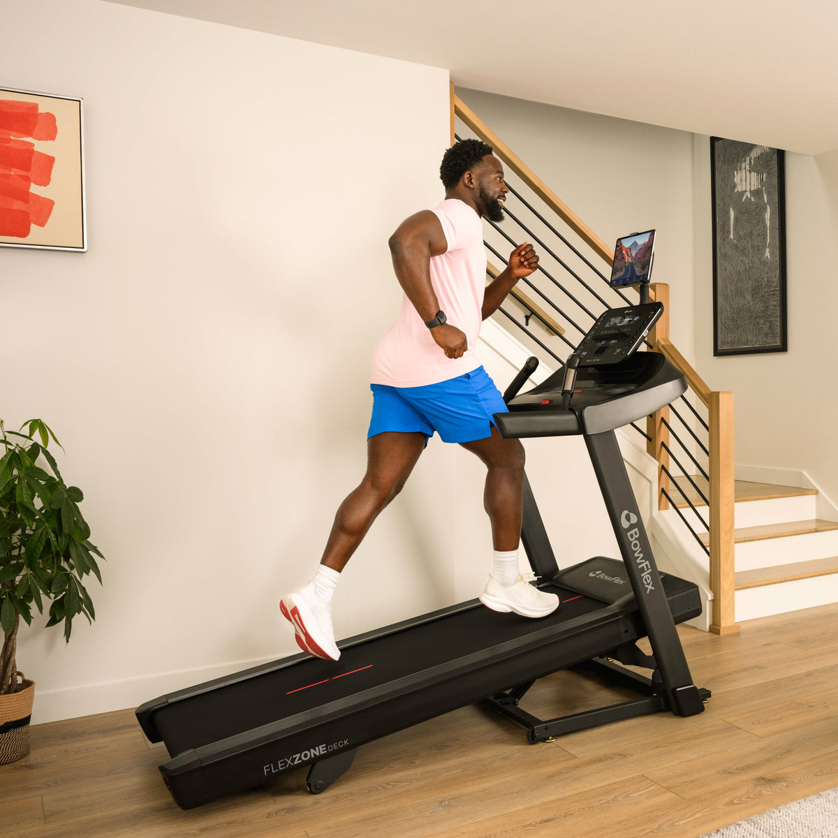 BowFlex T6 Folding Treadmill – Smart Connected Running Machine with 20 km/h Speed, 15% Incline, Bluetooth & Fitness App Compatibility