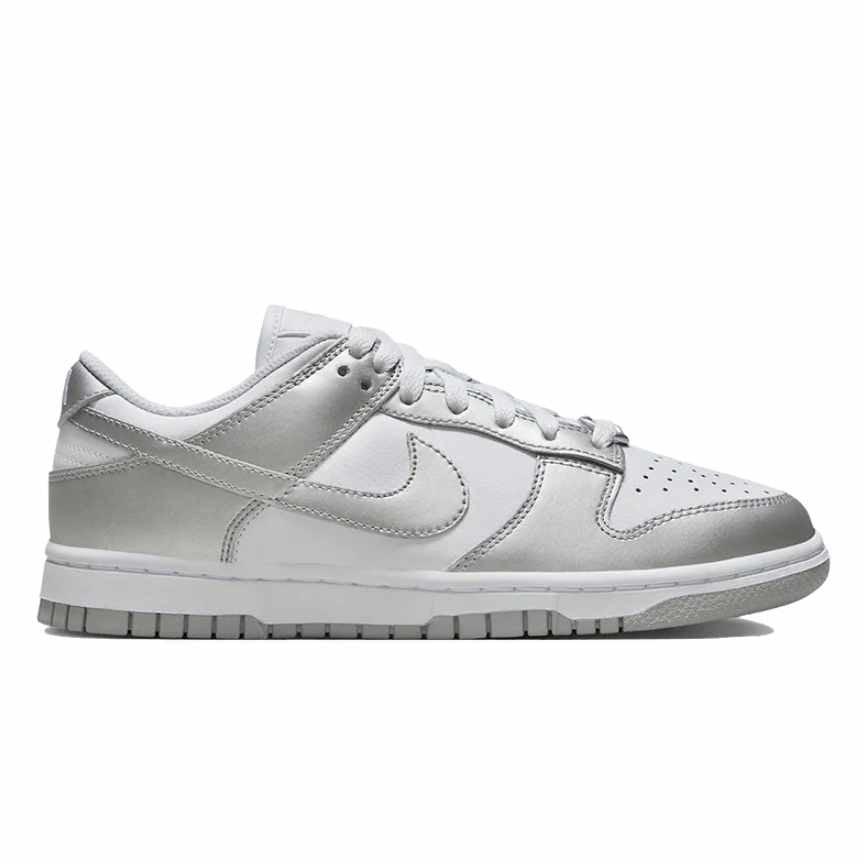 nike dunk low metallic silver blue joy