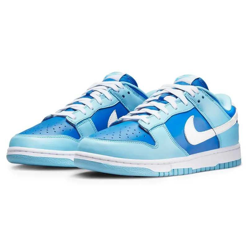 nike dunk low retro argon blue flash white mens