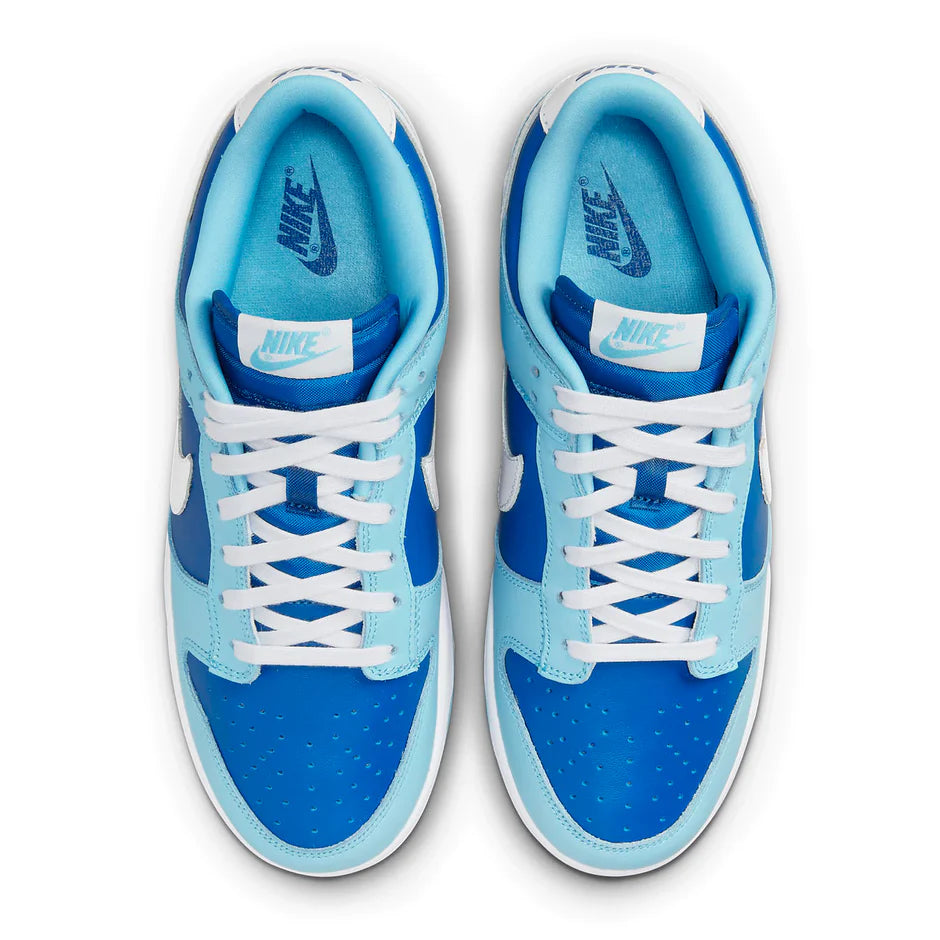 nike dunk low retro qs argon blue flash white
