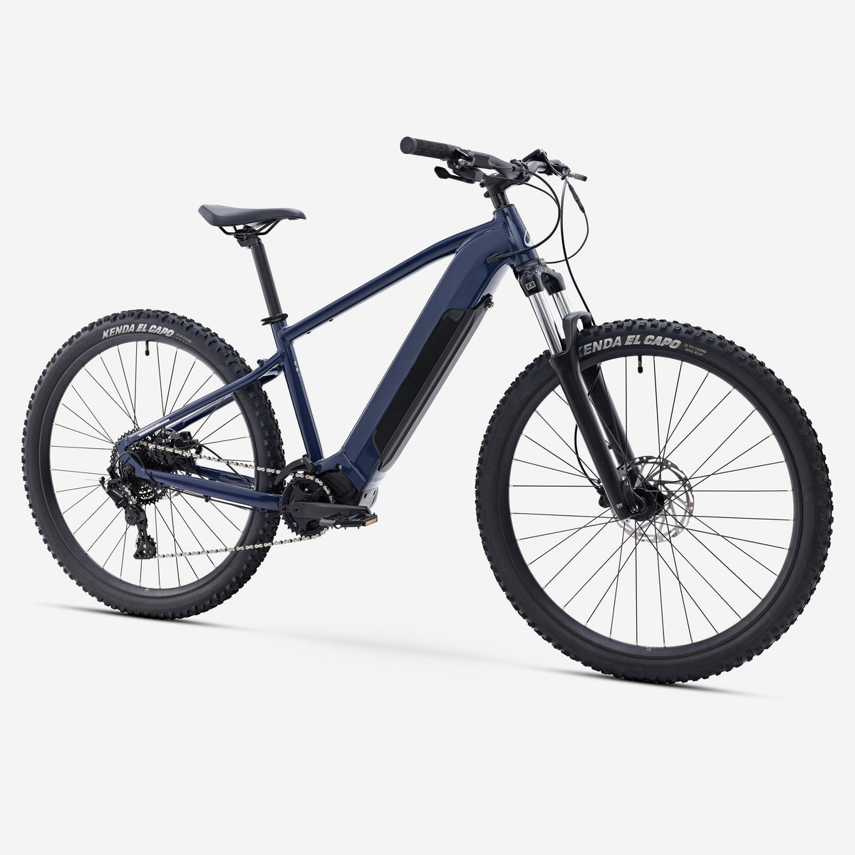 2" semi-rigid electric mountain bike Aluminium frame, E-EXPL 140 blue