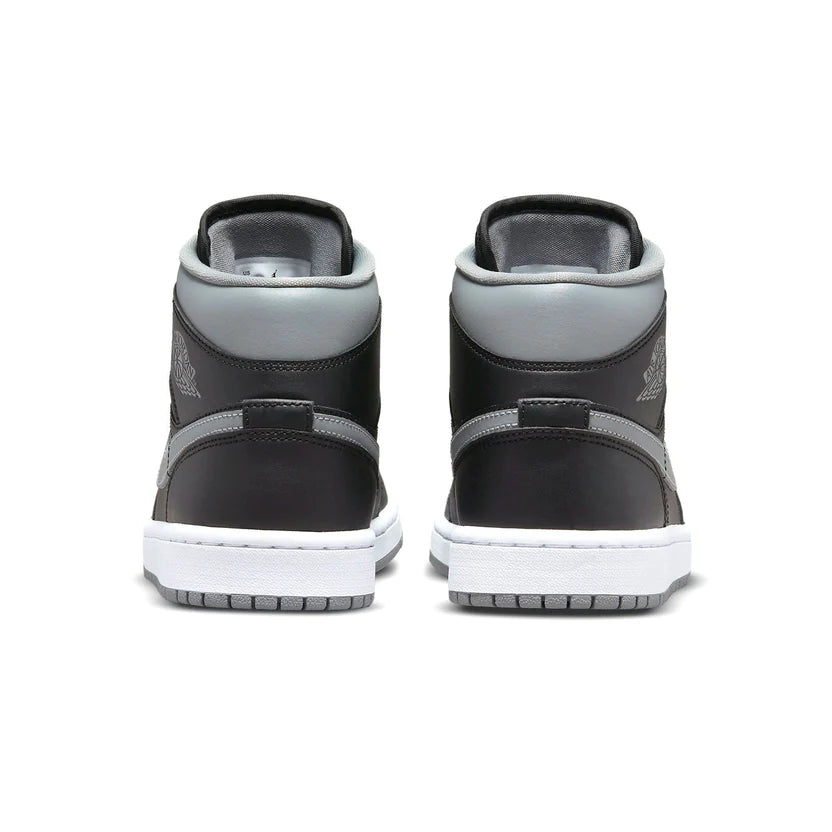 air jordan 1 mid shadow black grey womens
