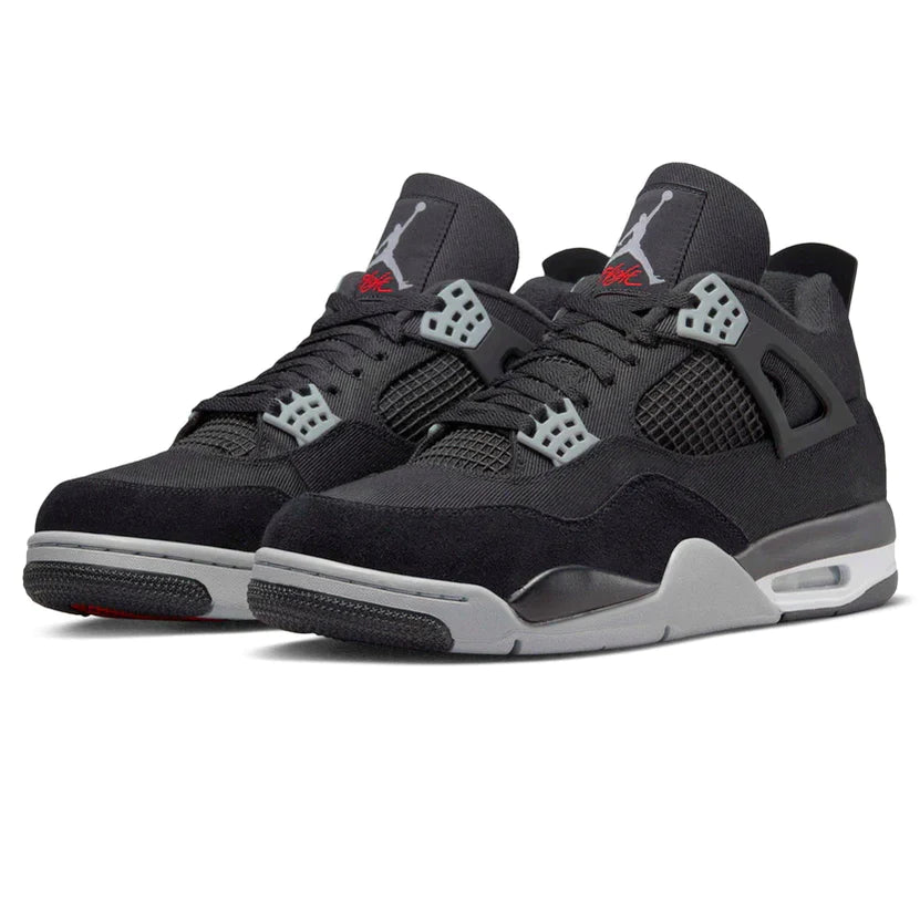 air jordan 4 retro black canvas