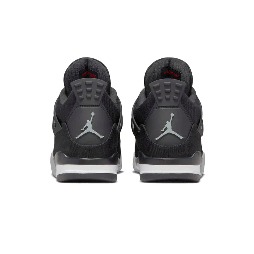 air jordan 4 retro black canvas mens