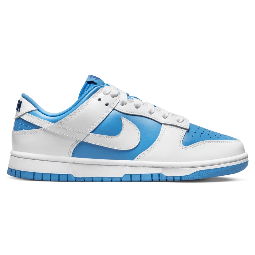 nike dunk low reverse unc blue white womens