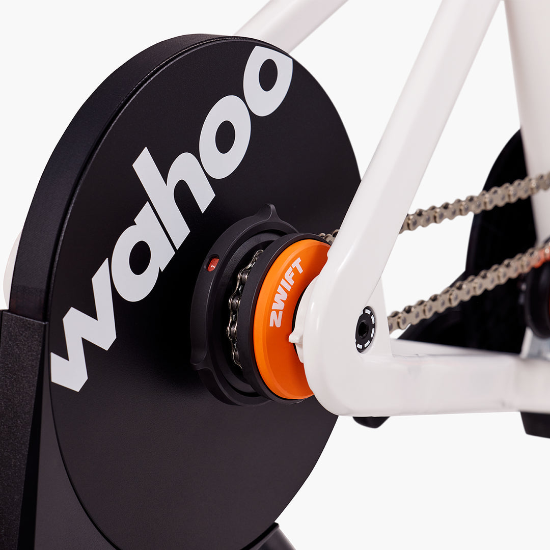 Zwift Ride drivetrain connected to Wahoo KICKR CORE
