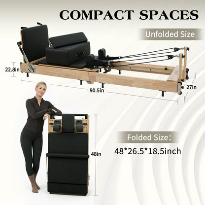 Ease Foldable Pilates Reformer