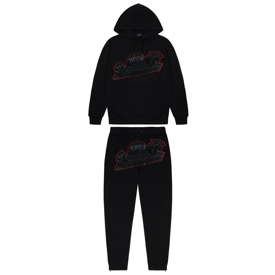 Trapstar Shooters Tracksuit - Black/Red