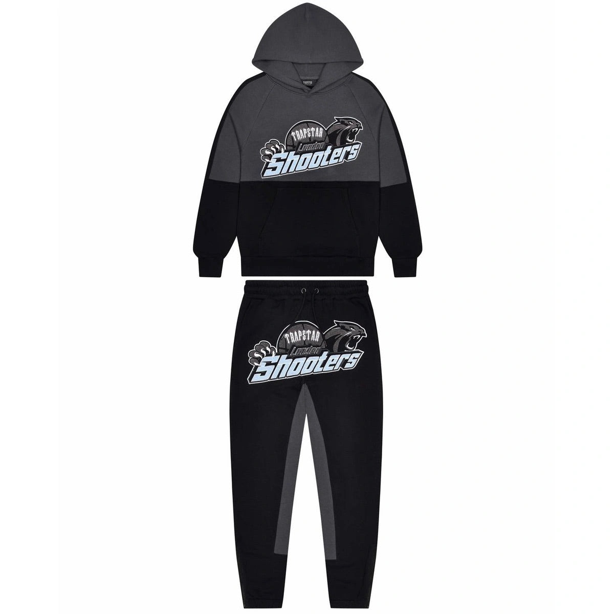 Trapstar Shooters panel Tracksuit black blue