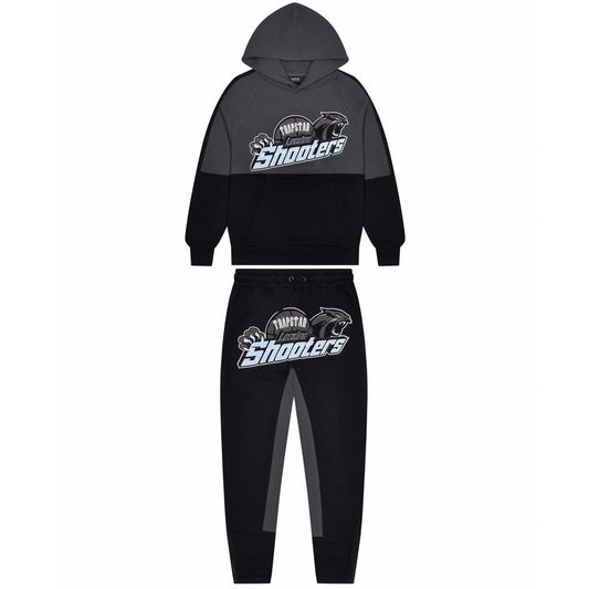 Trapstar Shooters panel Tracksuit black blue