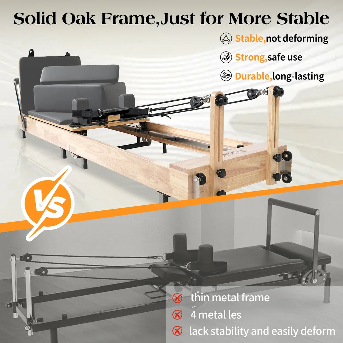 Ease Foldable Pilates Reformer