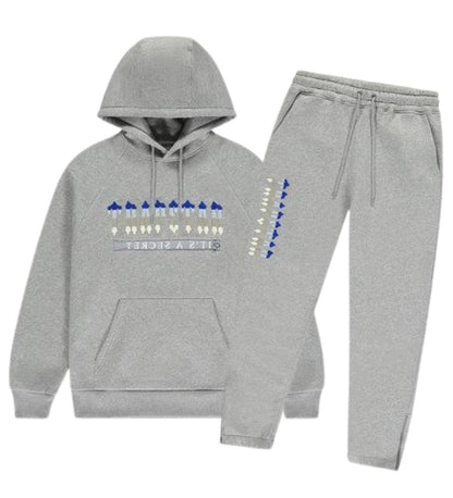 Trapstar Chenille Decoded 2.0 Hooded Tracksuit - Grey Ice Edition