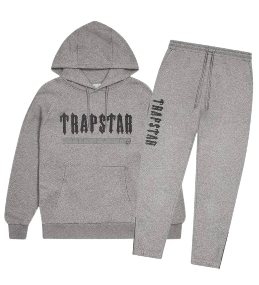 Trapstar Decoded Chenille 2.0 Hooded Tracksuit - Grey