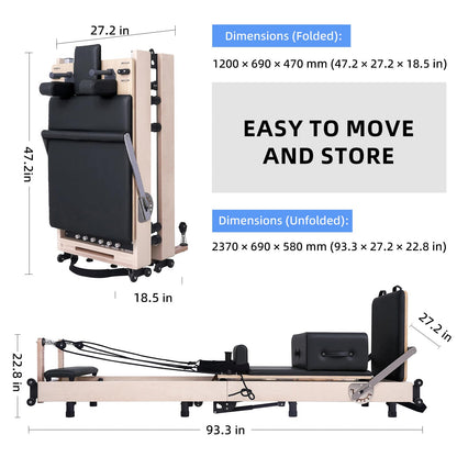 Muse Foldable Pilates Reformer