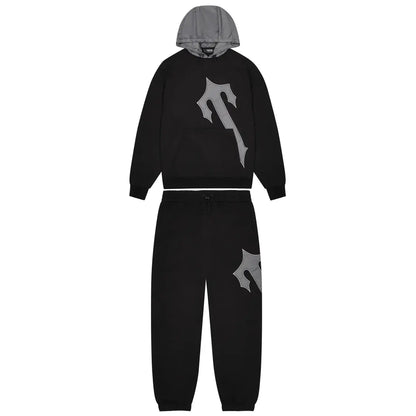 Trapstar Irongate T Hood Tracksuit - Black/Grey