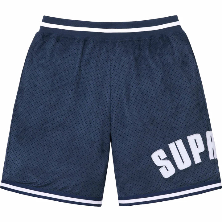 Supreme Ultrasuede Mesh Shorts Navy