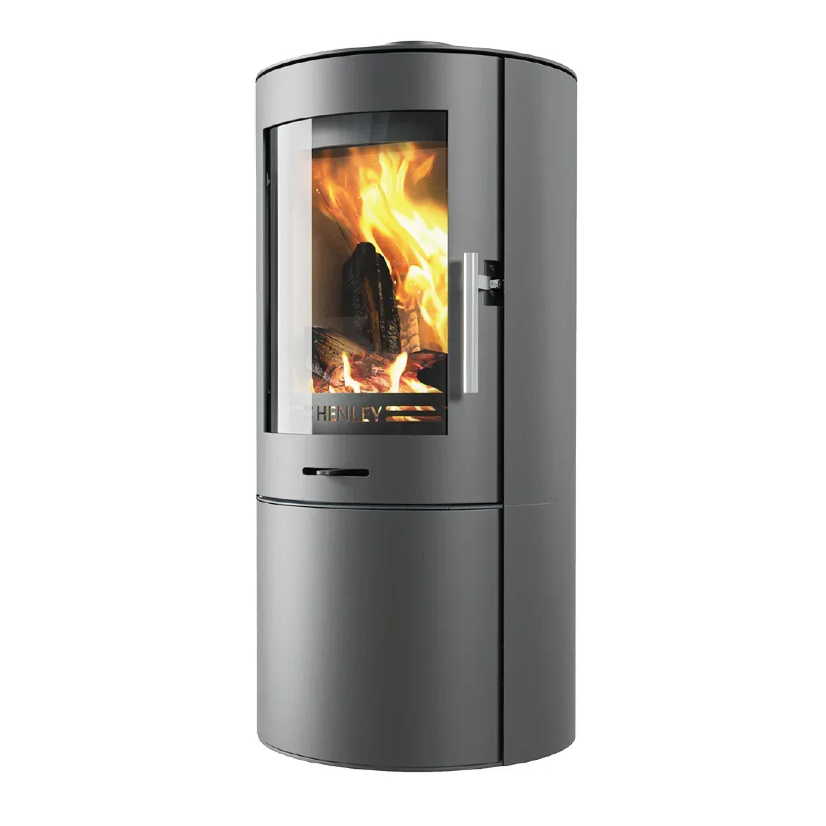 Henley Geneva Cylinder 5kW wood-burning stove in a contemporary cylindrical design
