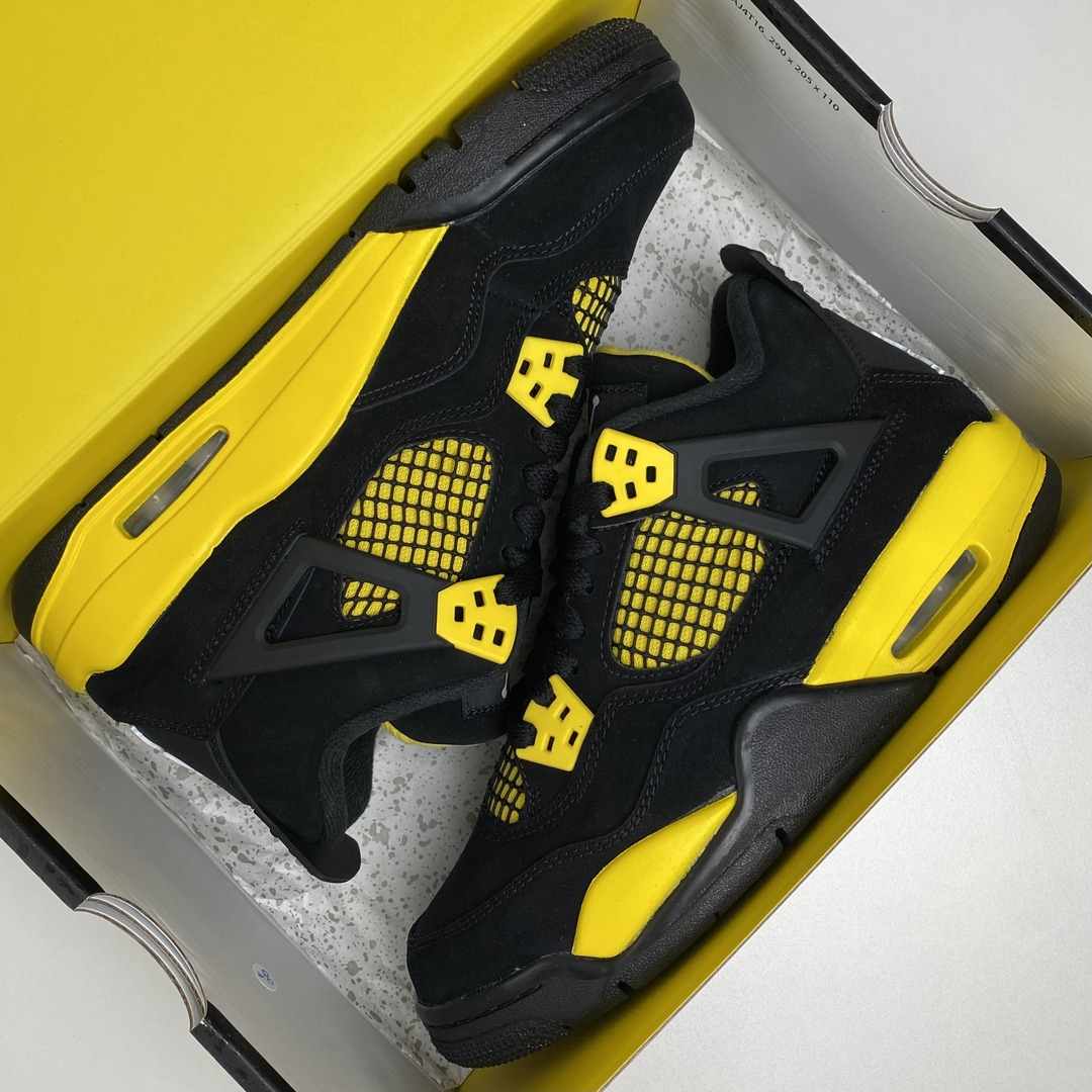 Jordan 4 yellow thunder gs junior authentic aj4 sneakers online 