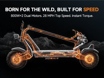 Isinwheel GT1 Dual Motor Foldable E-Scooter