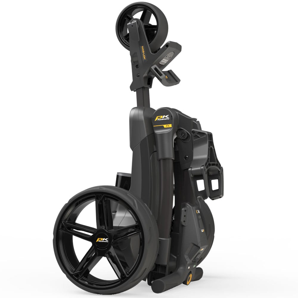 PowaKaddy FX1 folded electric trolley