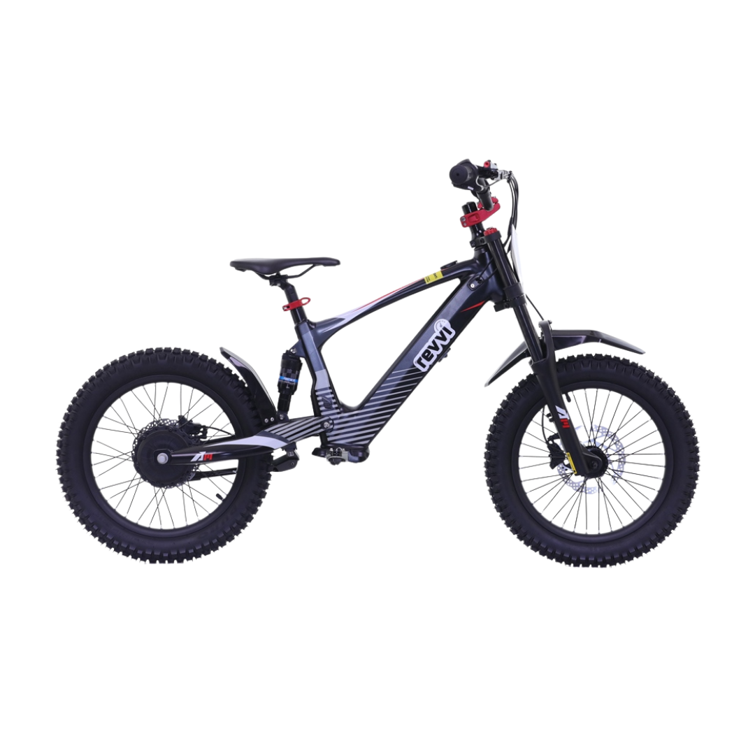 REVVI 18" ELECTRIC KIDS BIKE - BLACK