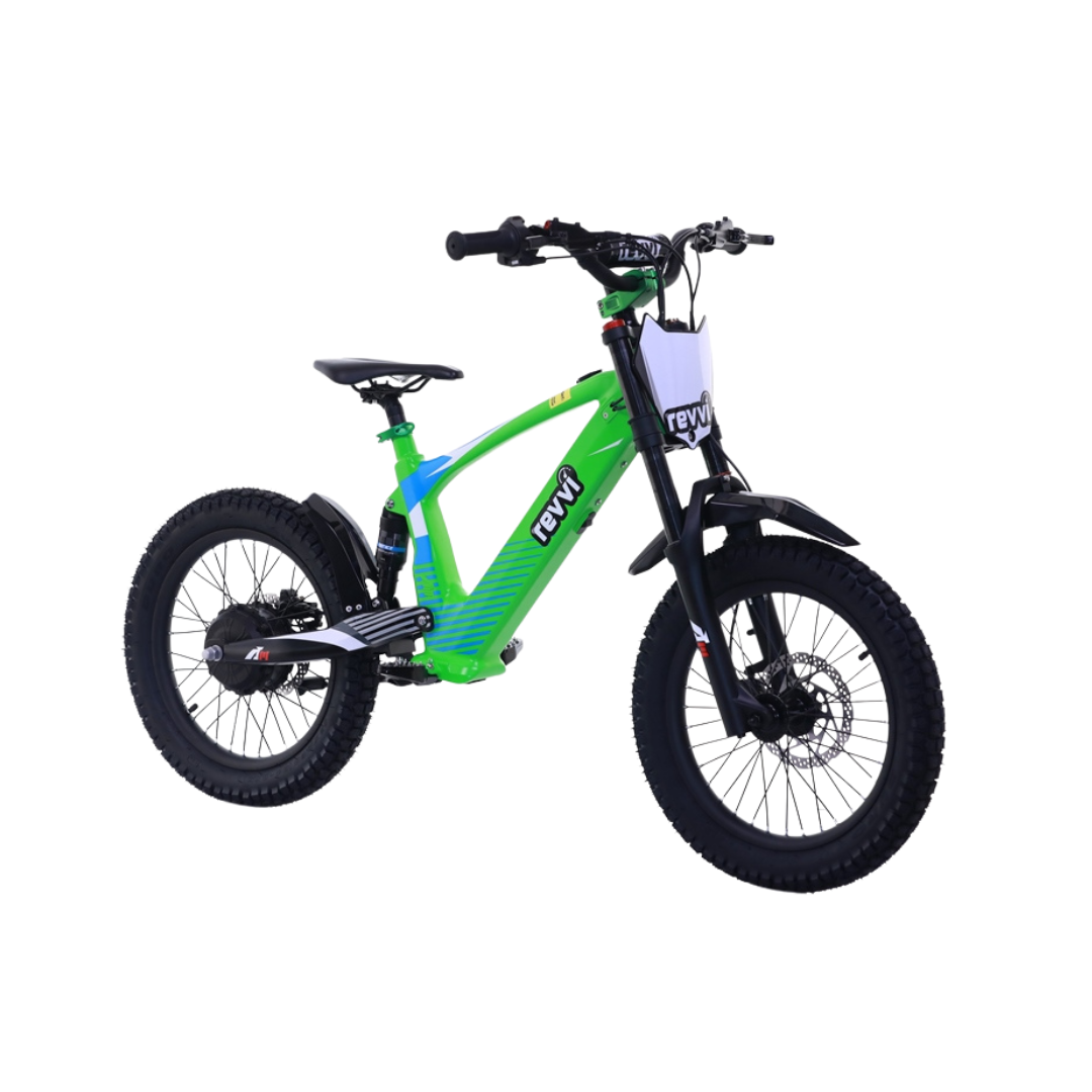 REVVI 18" ELECTRIC KIDS BIKE - BLACK
