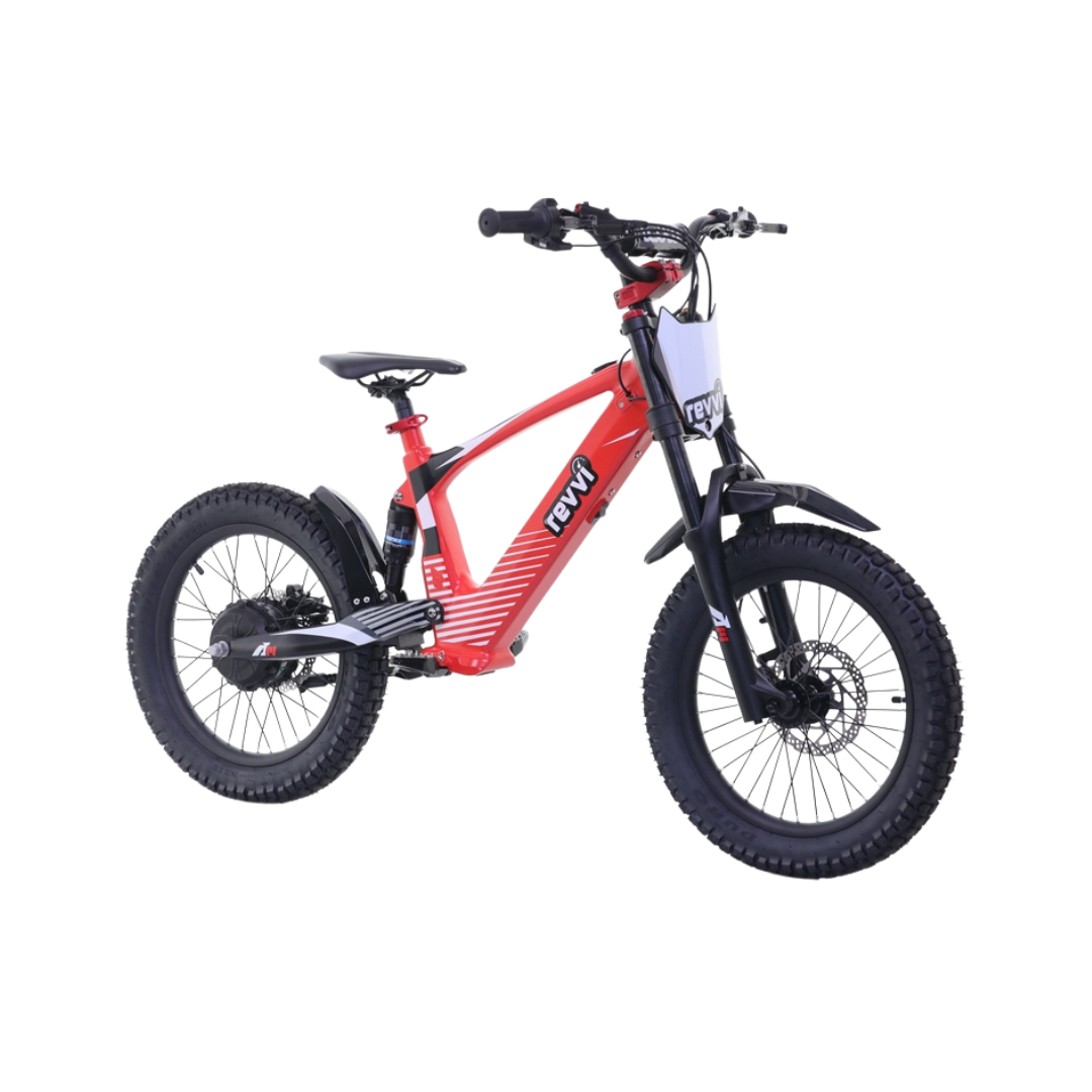 REVVI 18" ELECTRIC KIDS BIKE - BLACK