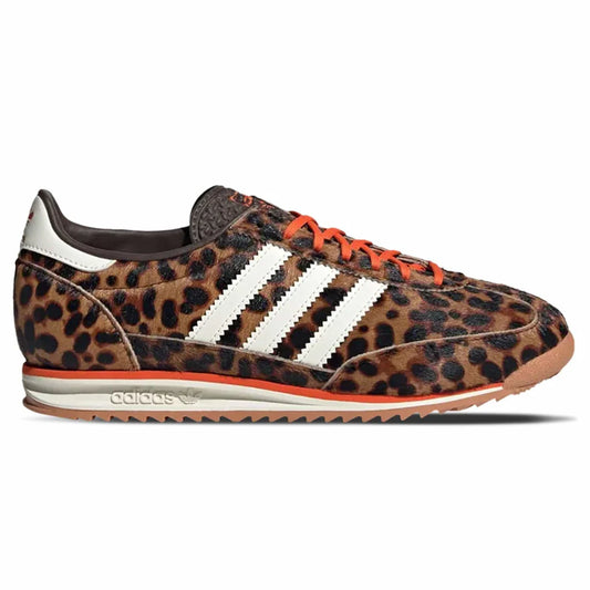 adidas sl 72 og leopard print brown orange white womens