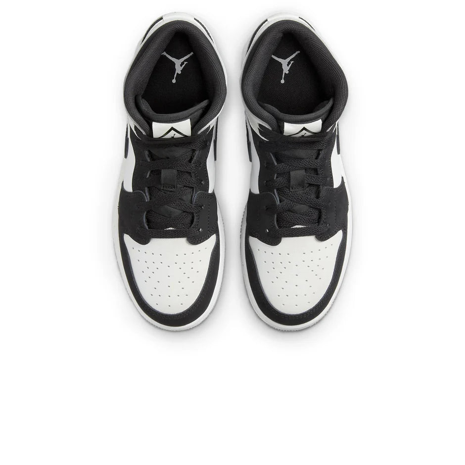 Air Jordan 1 Mid Diamond Shorts GS Black White Juniors