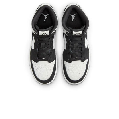 Air Jordan 1 Mid Diamond Shorts GS Black White Juniors