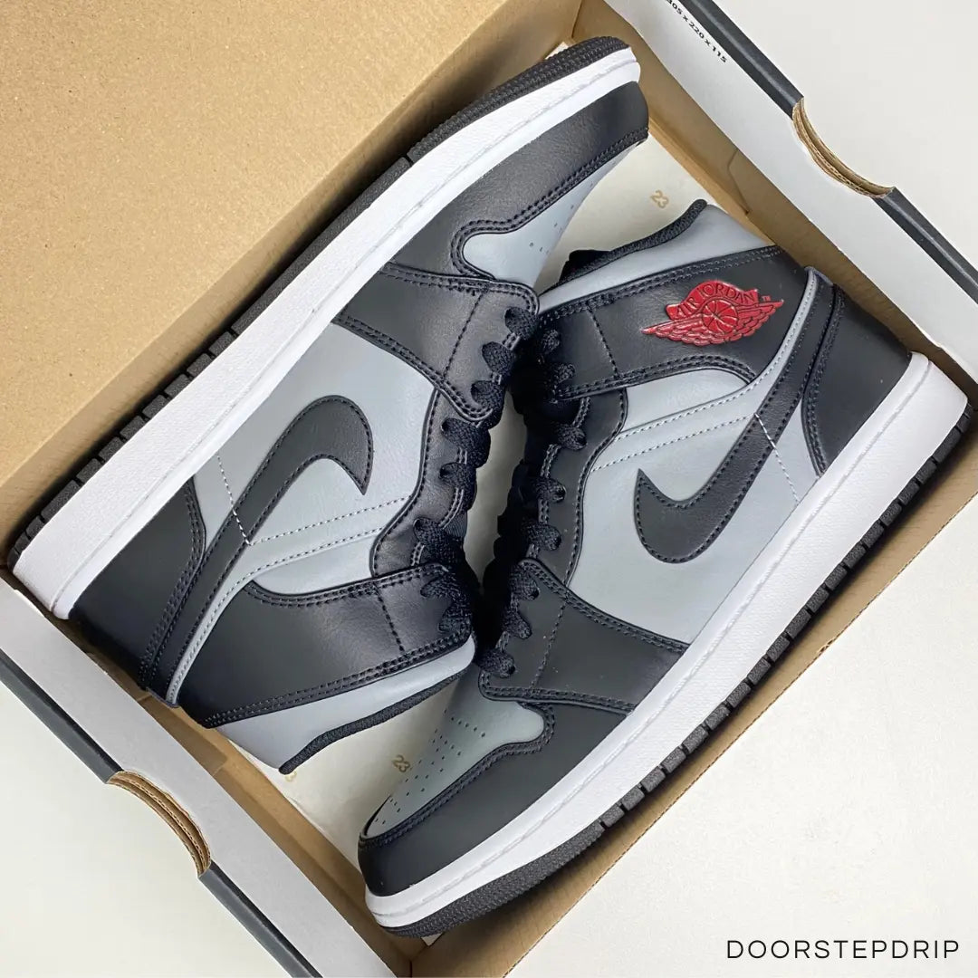 Air Jordan 1 Mid 'Shadow Red' - DoorstepDrip