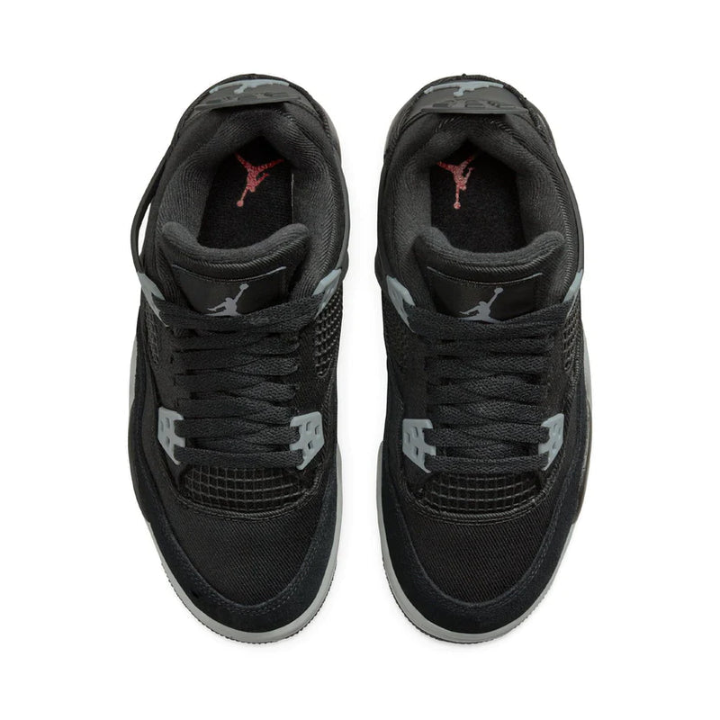 air jordan 4 gs black canvas