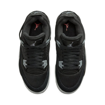 air jordan 4 gs black canvas