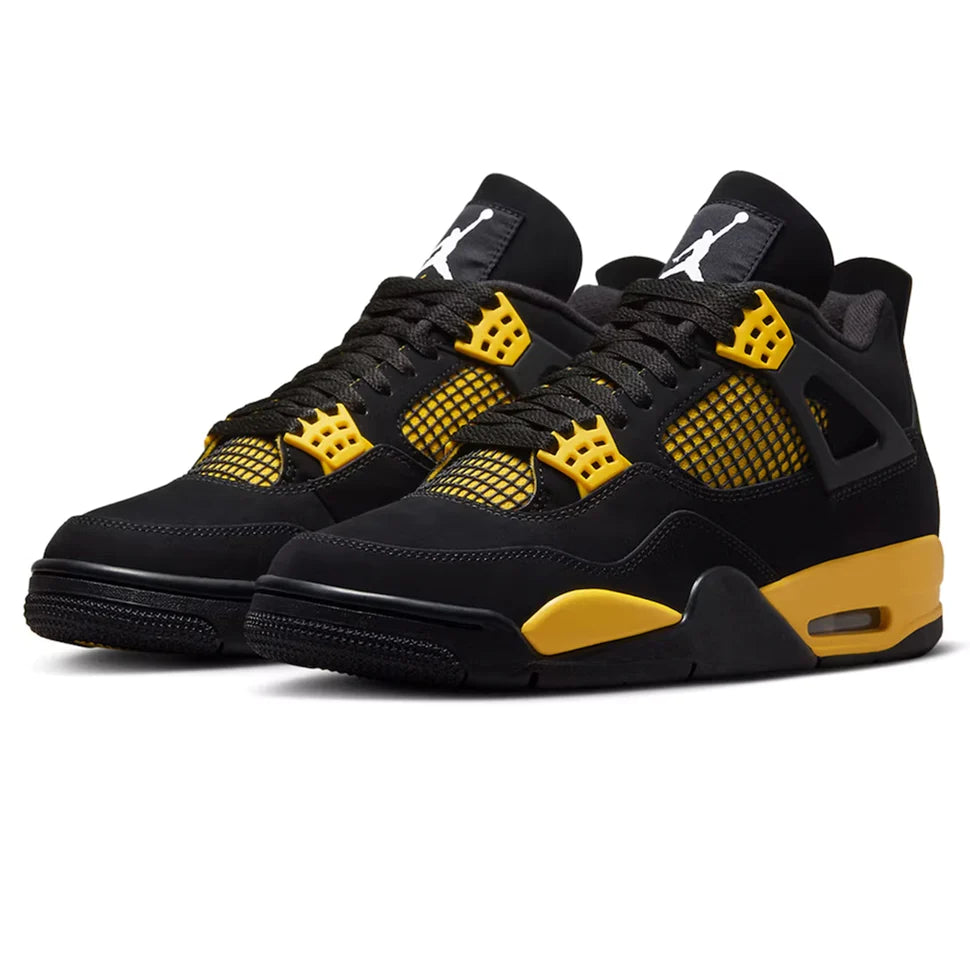 air jordan 4 retro yellow thunder mens