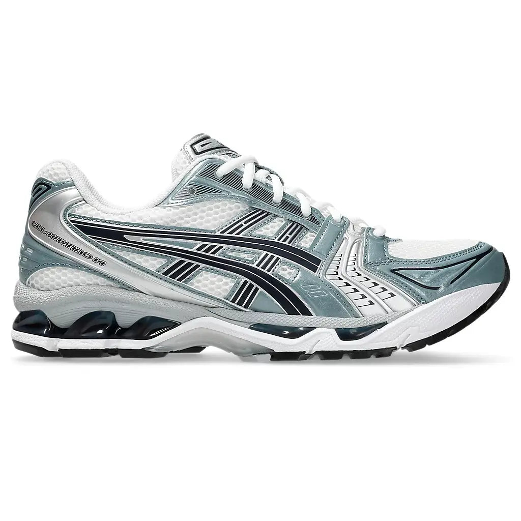 asics gel kayano 14 white fjord grey