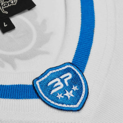 broken planet football jersey white blue