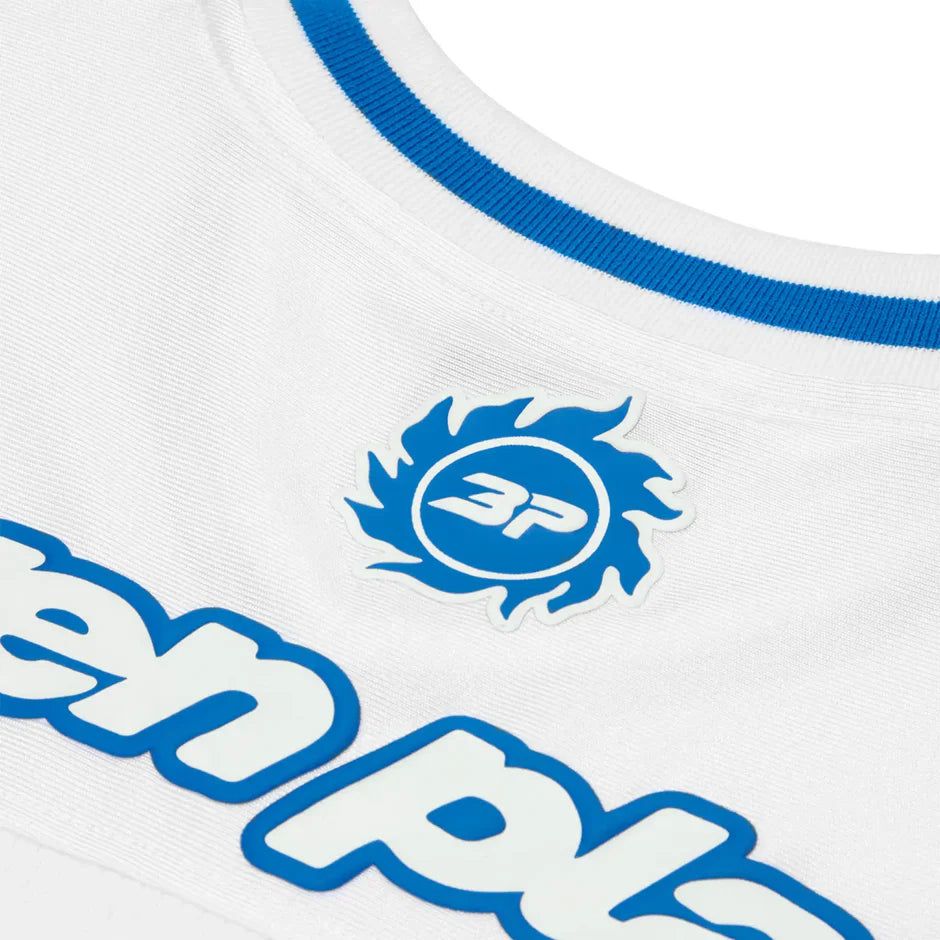 broken planet football jersey white blue