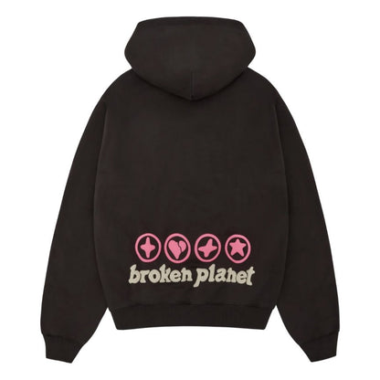 broken planet hearts are made to be broken hoodie black
