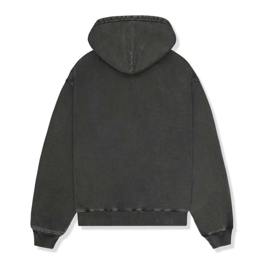 broken planet market basics hoodie washed soot black