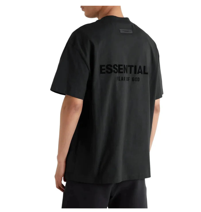 fear of god essential black t shirt ss22