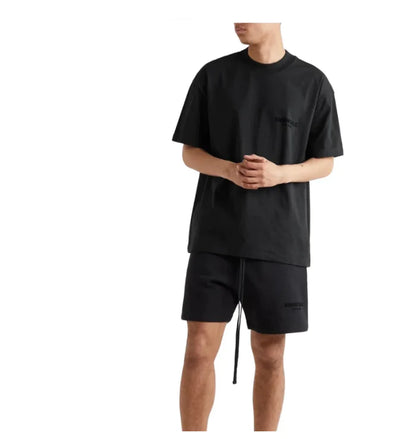 fear of god essential black t shirt ss22