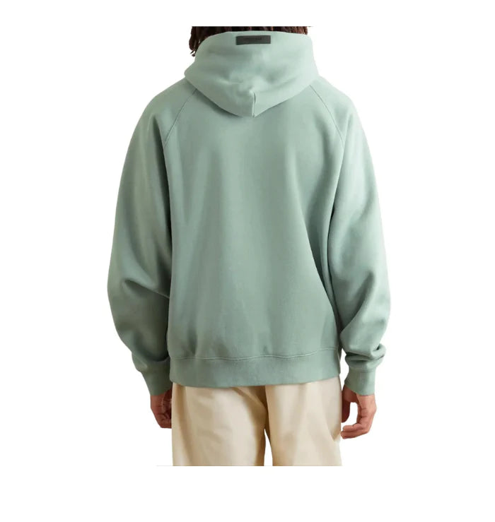 fear of god essentials hoodie sycamore ss23