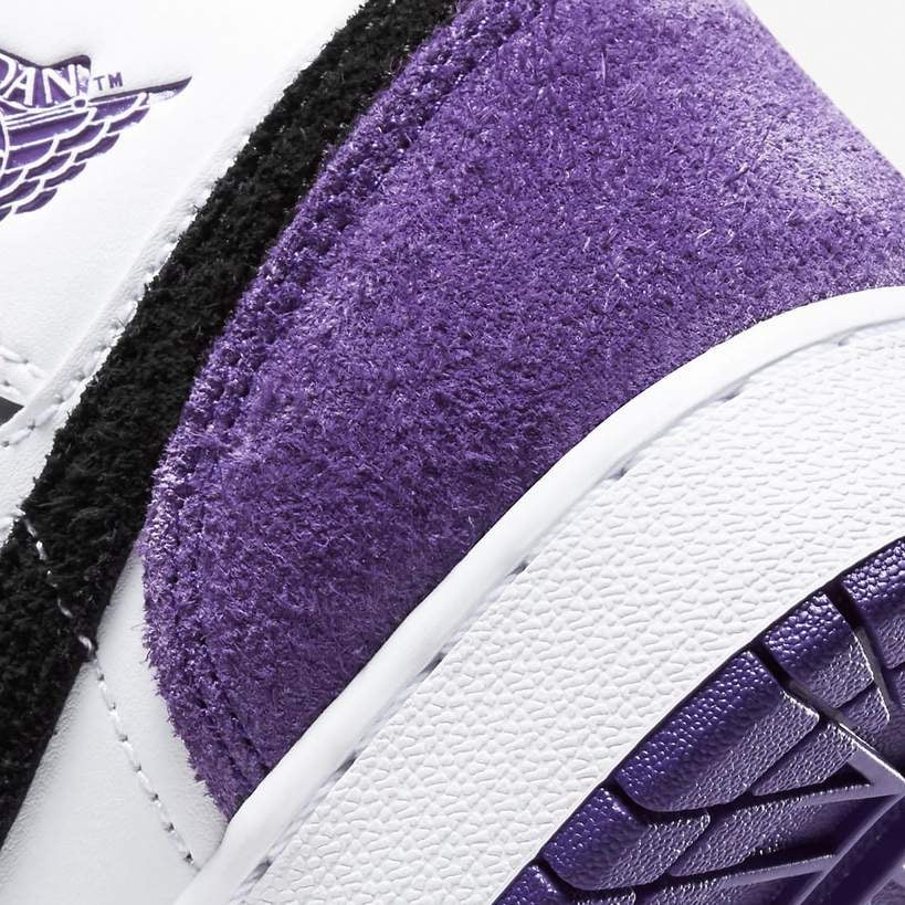 Air Jordan 1 Mid 'Varsity Purple' GS - DoorstepDrip