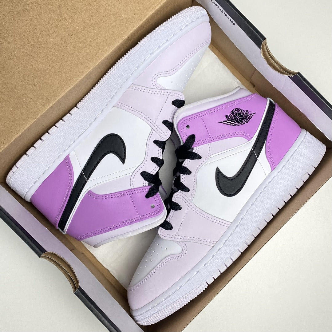 Air Jordan 1 Mid 'Barely Grape' GS - DoorstepDrip