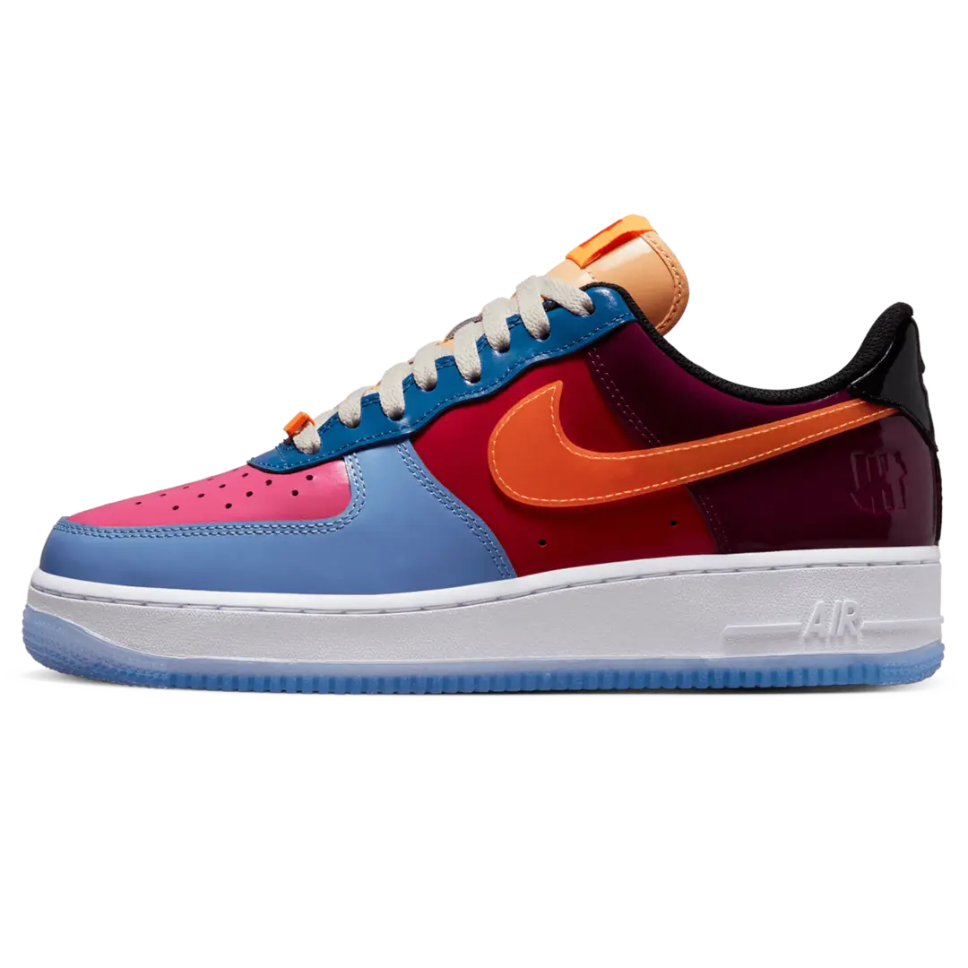 nike air force 1 low undefeated multi patent total orange pink toe