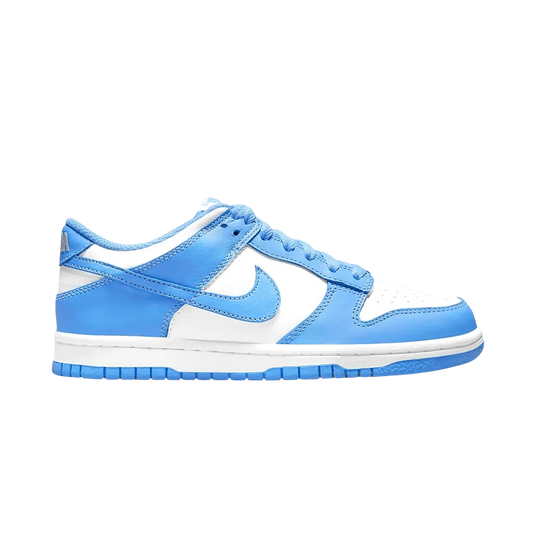 nike dunk low unc gs university blue