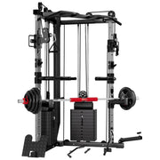Strongway Cable Crossover Machine with Weights (177KG) and Pull Up Bar